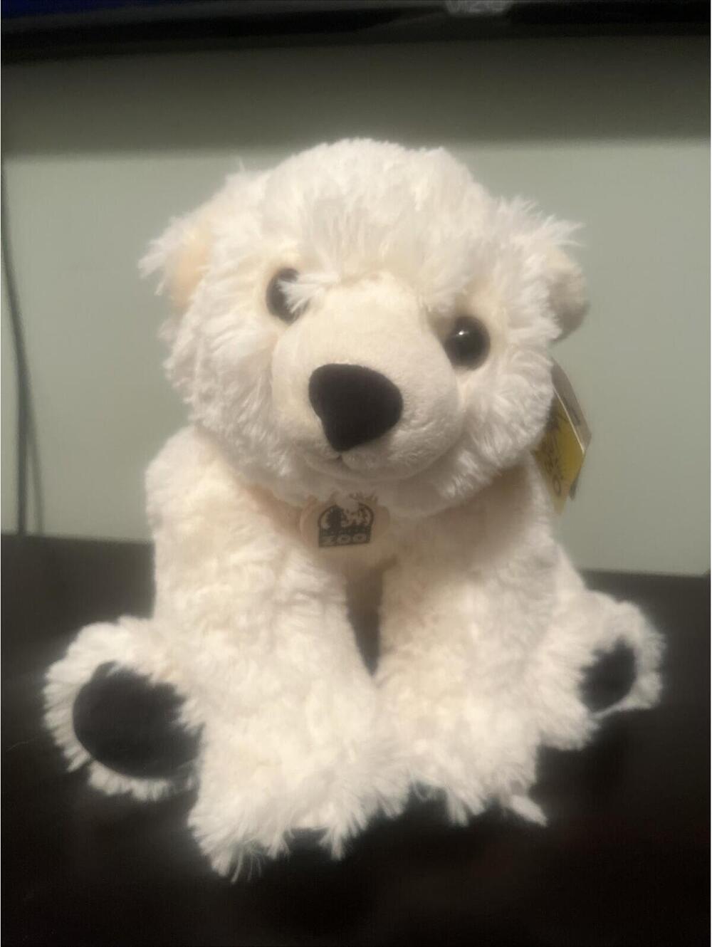 Denver Zoo Polar Bear Baby Plush – 12” White Stuffed Animal w/ Tag Clean!